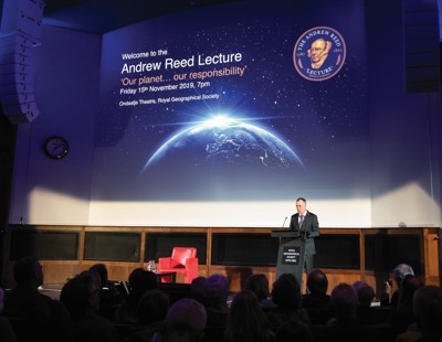 Headmaster, Mark Hoskins, at the Andrew Reed Lecture (Custom)