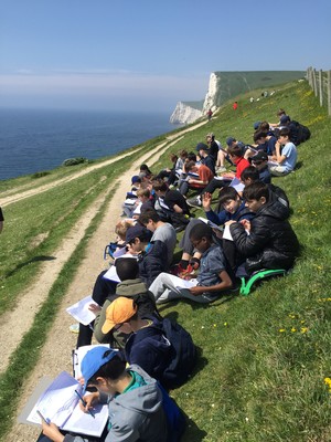 Third form visit to swanage bay