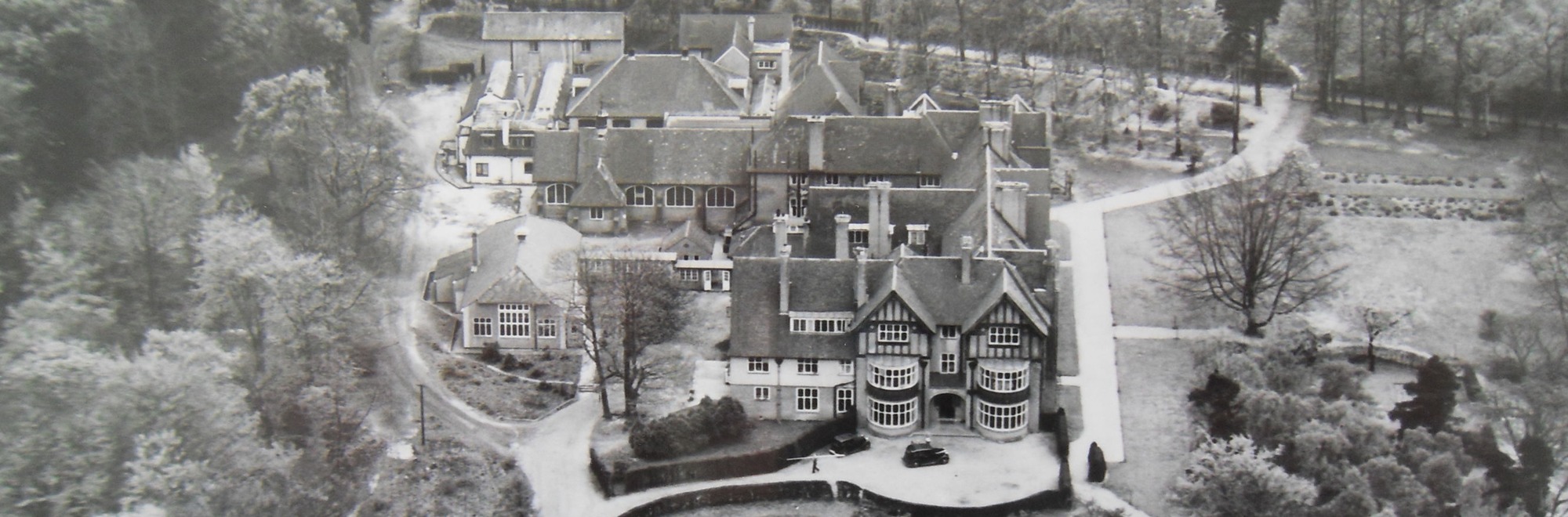 Reed's School aerial photo late 1940s